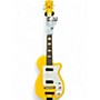 Used Eastwood Airline h44 Yellow Solid Body Electric Guitar Yellow