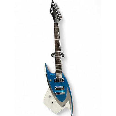 Used Eastwood BACKLUND Left Handed BLUE SILVER & WHITE Electric Guitar