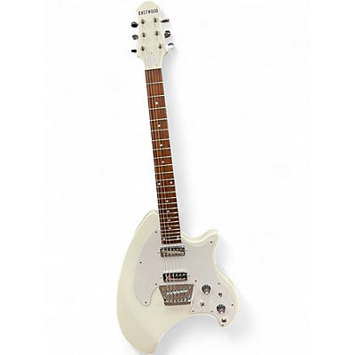 Used Eastwood BREADWINNER White Solid Body Electric Guitar