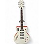 Used Eastwood Bill Nelson Astroluxe Cadet CREAM AND FIESTA RED Hollow Body Electric Guitar CREAM AND FIESTA RED