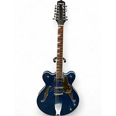 Used Eastwood Classic 12 Blue Hollow Body Electric Guitar
