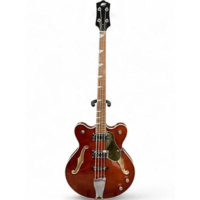 Used Eastwood Classic 4 Red Electric Bass Guitar