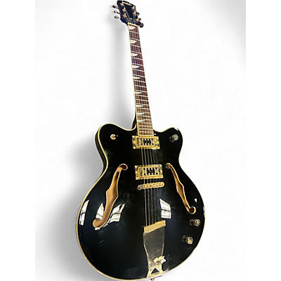 Used Eastwood Classic 6 Black Hollow Body Electric Guitar