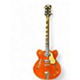 Used Eastwood Classic 6 Orange Hollow Body Electric Guitar Orange