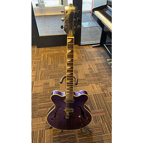 Eastwood Used Eastwood Classic 6 Purple Hollow Body Electric Guitar Purple