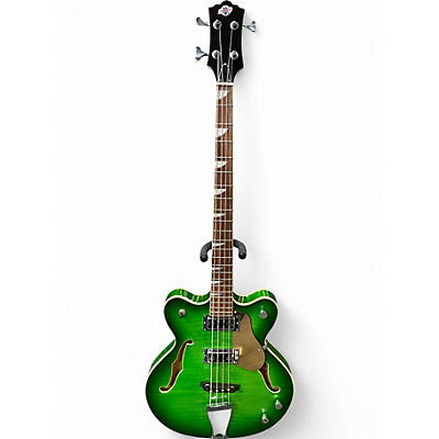 Used Eastwood Classic iv Trans Green Electric Bass Guitar