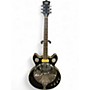Used Eastwood Delta 6 Black Resonator Guitar Black