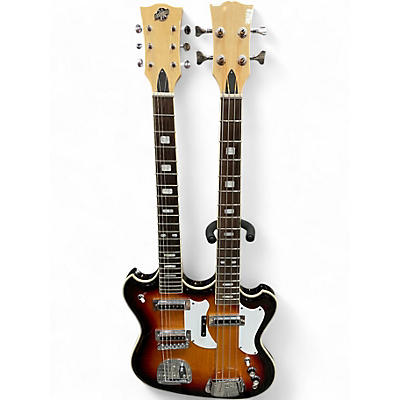 Used Eastwood Doubleneck 46 3 Color Sunburst Solid Body Electric Guitar