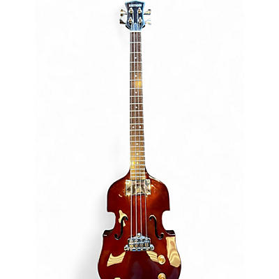 Used Eastwood EB1 Natural Mahogany Stain Electric Bass Guitar