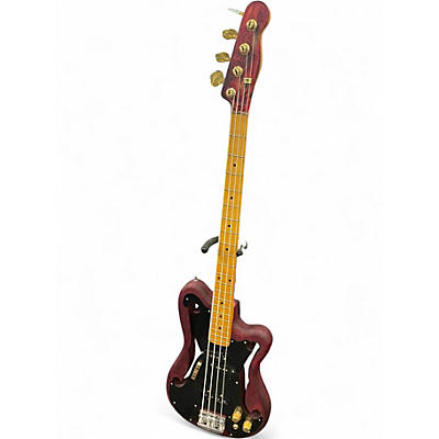 Used Eastwood EEB-1 Wine Red Electric Bass Guitar