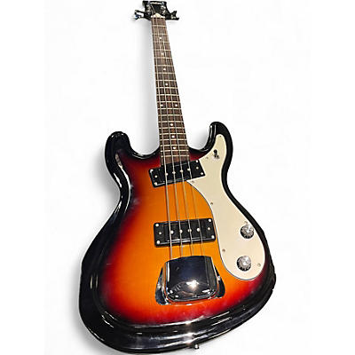Used Eastwood HI FLYER 2 Tone Sunburst Electric Bass Guitar