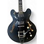 Used Eastwood Used Eastwood Joey Leone Superfast Signature Black Hollow Body Electric Guitar Black