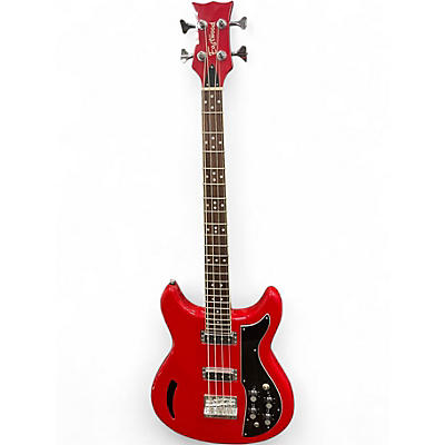 Used Eastwood K200 Red Electric Bass Guitar
