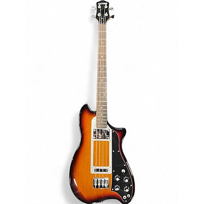 Used Eastwood MAGNUM Sunburst Electric Bass Guitar