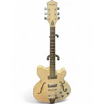 Used Eastwood SAVANNAH White Hollow Body Electric Guitar