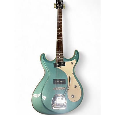 Used Eastwood  SIDEJACK DLX Metallic Blue Solid Body Electric Guitar