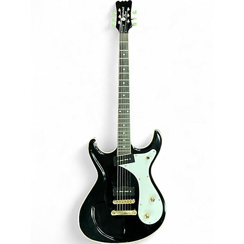 Used Eastwood SIDEJACK HB Black and Gold Baritone Guitars Black and Gold