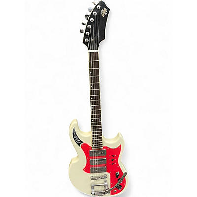 Used Eastwood Sharkbite Fyrbyrd White Solid Body Electric Guitar