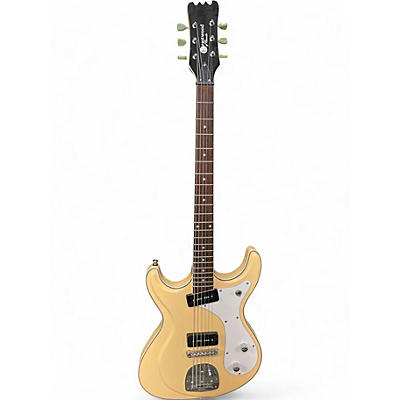 Used Eastwood Sidejack Baritone Vintage Cream Baritone Guitars