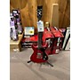 Used Eastwood Used Eastwood Sidejack Crimson Red Trans Solid Body Electric Guitar Crimson Red Trans