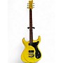 Used Eastwood Sidejack DLX Baritone Modena Yellow Solid Body Electric Guitar Modena Yellow