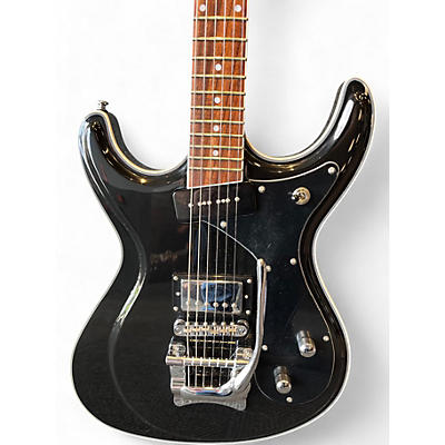 Used Eastwood Sidejack DLX HB1P Black Solid Body Electric Guitar
