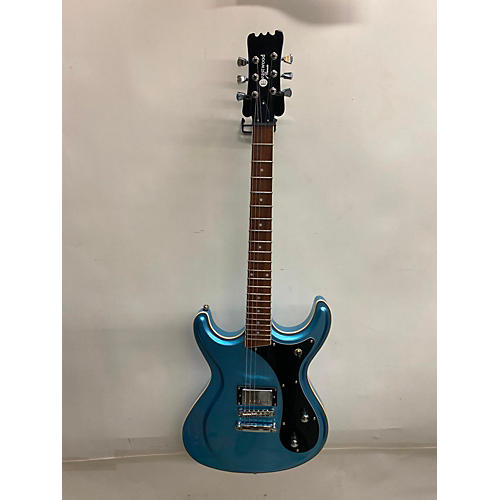 Eastwood Used Eastwood Sidejack HB1 Pelham Blue Solid Body Electric Guitar Pelham Blue