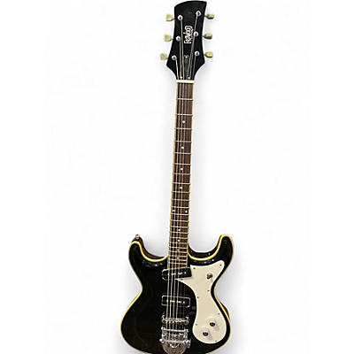 Used Eastwood Sidejack Mark VI (Burns) Black Solid Body Electric Guitar