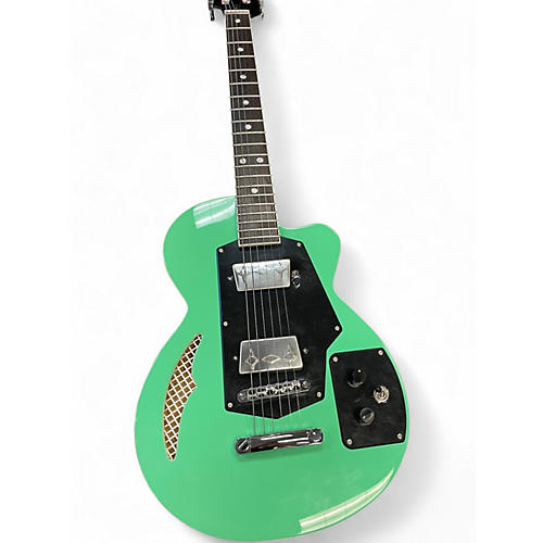 Used Eastwood Wandre Soloist Standard Turquoise Hollow Body Electric Guitar Turquoise