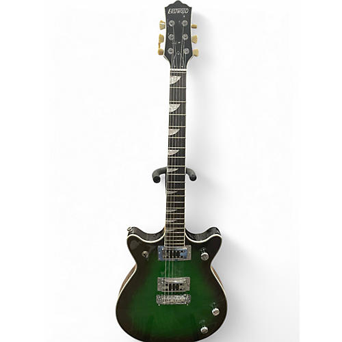 Used Eastwood ac classic Green burst Solid Body Electric Guitar Green burst