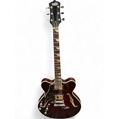 Used Eastwood classic 6 Hb Walnut Hollow Body Electric Guitar