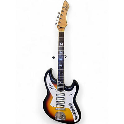 Used Eastwood eg 521-4 3 Color Sunburst Solid Body Electric Guitar