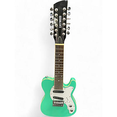 Used Eastwood mandocaster Seafoam Green Mandolin