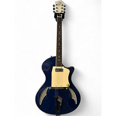 Used Eastwood wandre Blue Hollow Body Electric Guitar