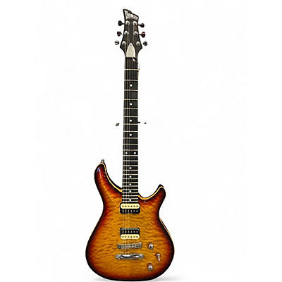 Used Ed Roman Quicksilver Sunburst Solid Body Electric Guitar
