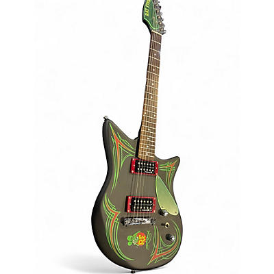 Used Ed "big Daddy" Roth Rat Fink Black and Green Solid Body Electric Guitar