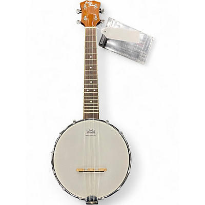 Used Eddy Finn Banjo Ukulele Antique Natural Acoustic Guitar