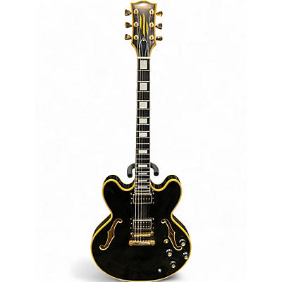 Used Edwards ESA 180 LTC Black Hollow Body Electric Guitar