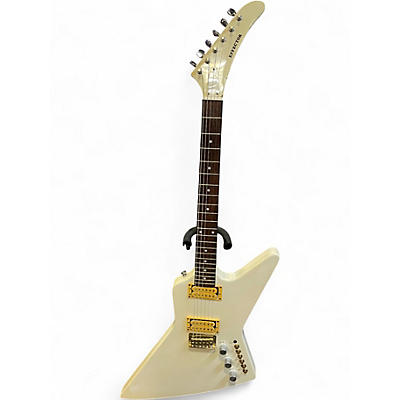 Used Effector Explorer Cream Solid Body Electric Guitar