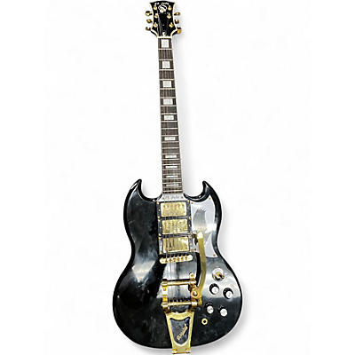 Used El Jefe Guitars BIRDS OF PREY Black Solid Body Electric Guitar