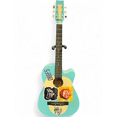 Used Elan Guitar-Man Blue Acoustic Guitar