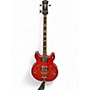 Used Electra 2221 Hollow Body Red Electric Bass Guitar Red