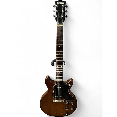 Used Electra  DOUBLE CU Brown Solid Body Electric Guitar