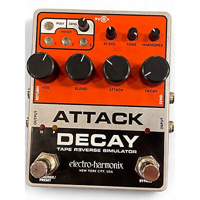 Used Electro-Harmonix ATTACK DECAY TAPE REVERSE SIMULATOR Effect Pedal