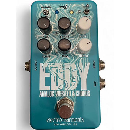 Used Electro-Harmonix Analog Vibrato and Chorus Effect Pedal