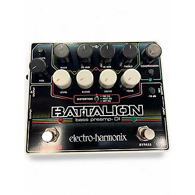 Used Electro-Harmonix BATTALION BASS PREAMP DI Bass Effect Pedal