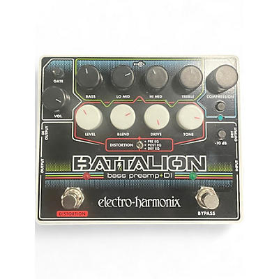 Used Electro-Harmonix BATTALION BASS PREAMP + DI Bass Effect Pedal