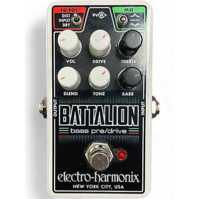 Used Electro-Harmonix BATTALION BASS PREDRIVE Bass Effect Pedal