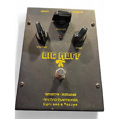 Electro-Harmonix Used Electro-Harmonix BIG MUFF PI v7d black Russian Bubble Font Effect Pedal