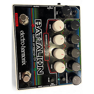 Used Electro-Harmonix Battalion Bass Preamp and DI  Bass Effect Pedal